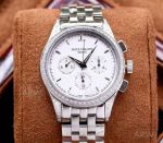 AAA Replica Patek Philippe Calatrava Chronograph 42 MM Steel Diamond Case Automatic Watch